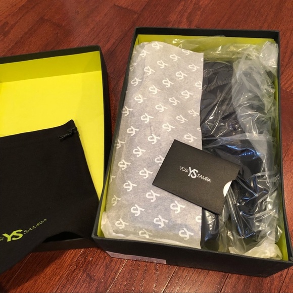 Yosi Samra Crystal Padded Nylon Ankle Boots in Black - Picture 3 of 5